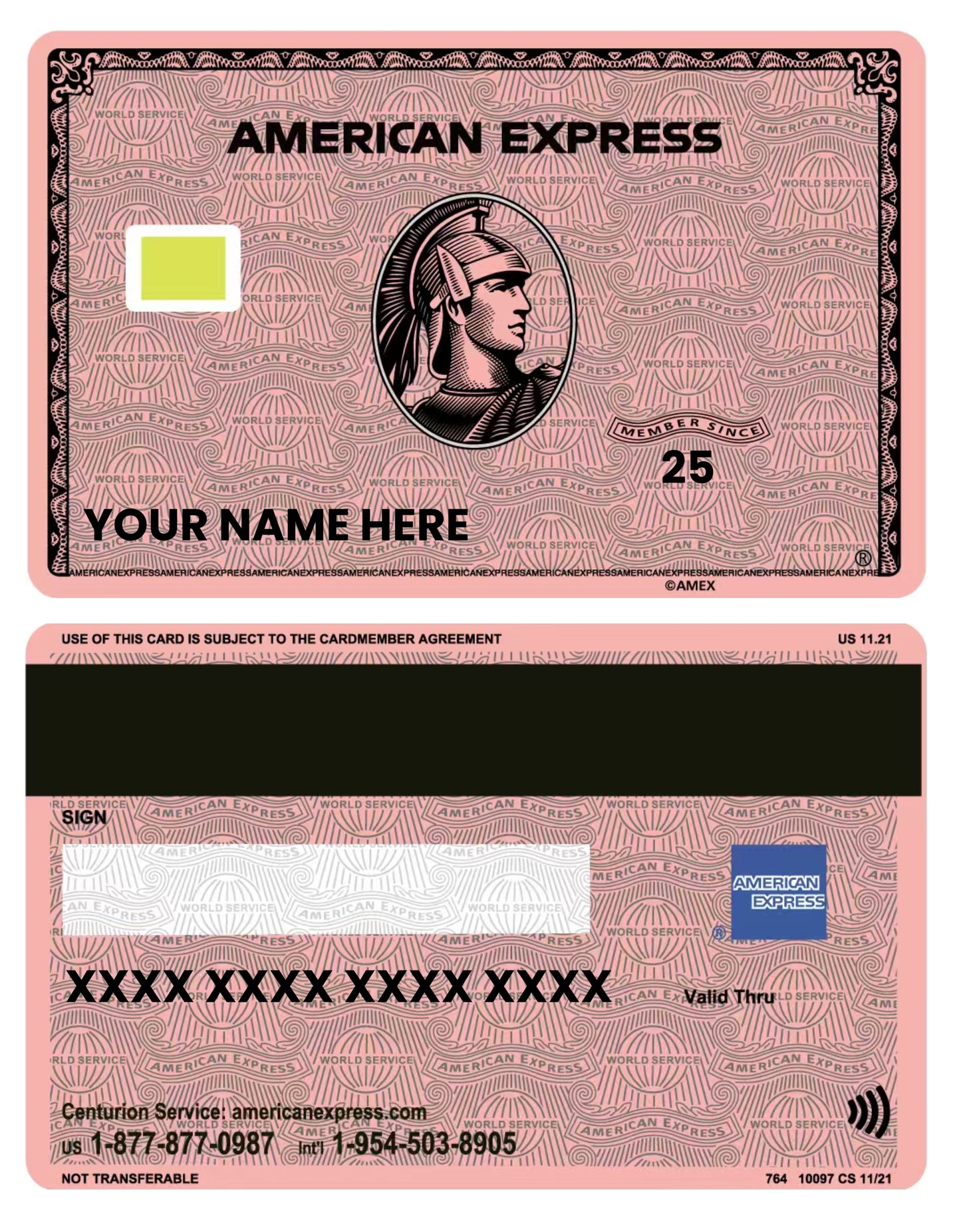 Rose Gold American Express