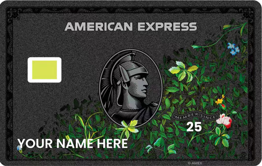 New Floral Black American Express