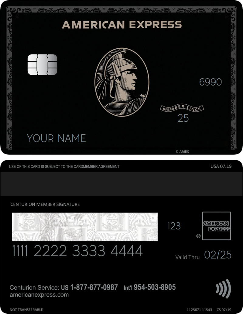 Classic Black American Express