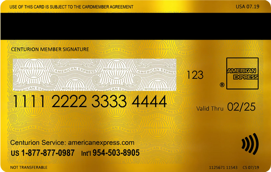 24k Mirrored Gold American Express