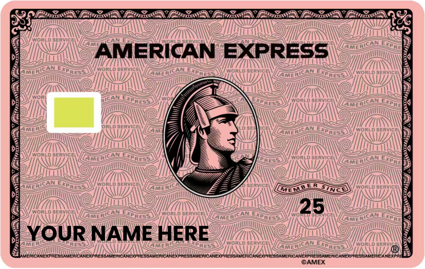 Rose Gold American Express