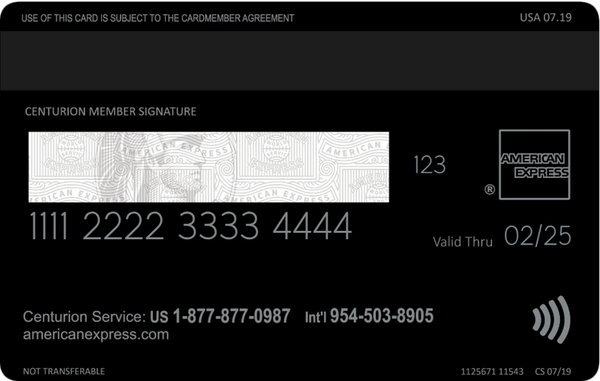 Classic Black American Express
